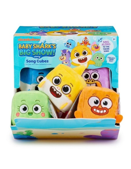 Peluches pequeños con sonidos wowwee baby shark 12 unidades