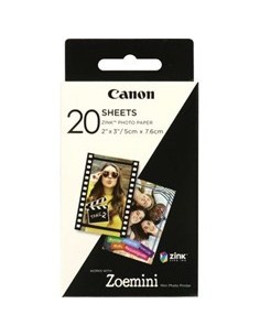 Papel fotografico canon zp  2030 20 hojas zink para zoemini
