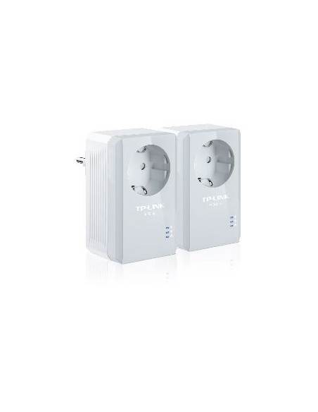Pack x2 adaptadores de red linea electrica 500mbps powerline con enchufe tp  link
