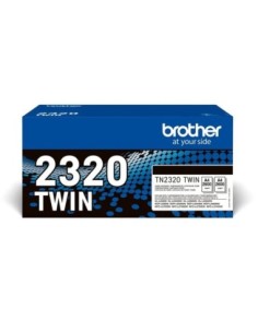 Pack toner brother tn2320twin negro 2uds