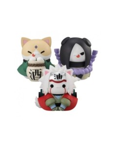 Pack figuras megahouse 3 unidades naruto megacat nyanto gift incluido
