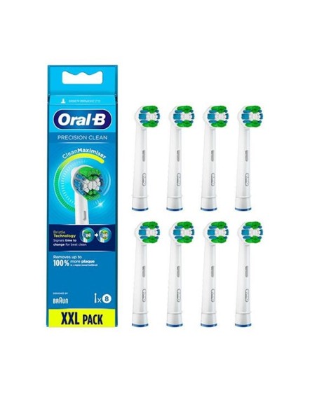 Pack de 8 cabezales recambios braun oral b eb20rb  8