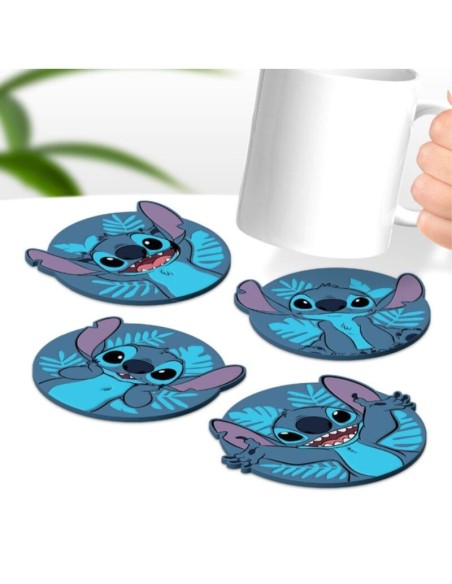 Pack de 4 posavasos disney stitch