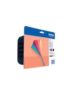 Pack cartuchos tinta brother lc223valbp negro cian magenta amarillo 550 paginas