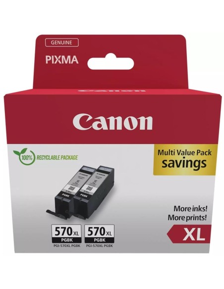 Pack cartucho tinta canon pgi  570xl negro 2 uds