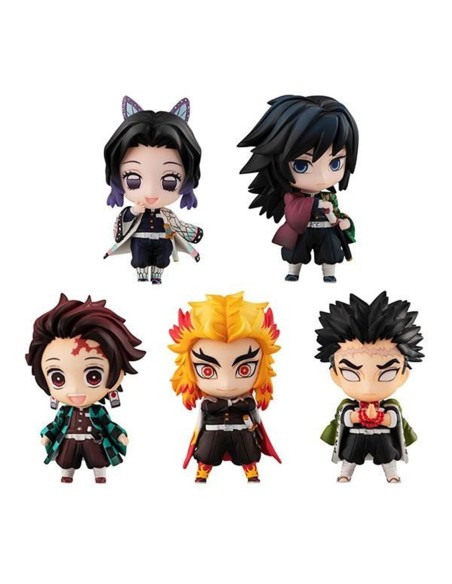 Pack 5 figuras megahouse demon slayer kimetsu no yaiba sailor tanjiro y the hashira set a