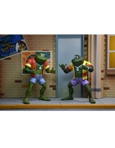 Pack 2 figuras neca ranas napoleon y atilla 18 cm scale action figure tmnt cartoon re  run