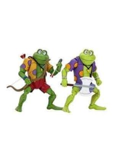 Pack 2 figuras neca ranas genghis y rasputin scale action figure tmnt cartoon re  run