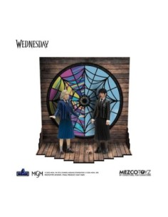 Pack 2 figuras mezco toyz wednesday 5 points wednesday y enid