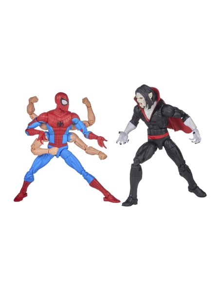Pack 2 figuras hasbro marvel legends series spider  man y morbus