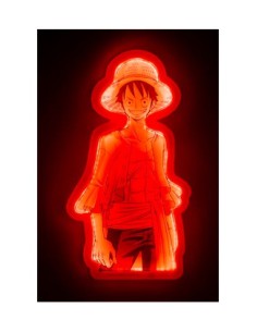 Mural lampara neon teknofun madcow entertainment one piece luffy 30 cm