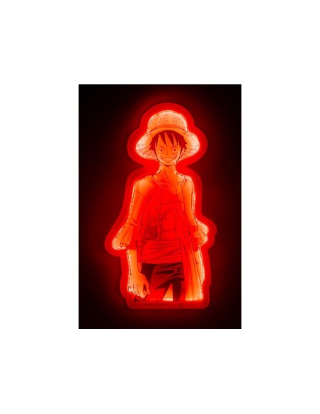 Mural lampara neon teknofun madcow entertainment one piece luffy 30 cm