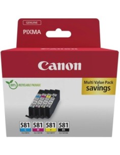 Multipack tinta canon cli  581 bk  c  m  y