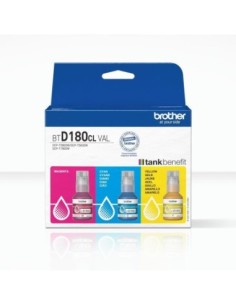 Multipack botella tinta brother btd180clval rgb