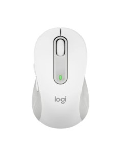 Mouse raton logitech m650 mediano optico wireless inalambrico blanco crudo
