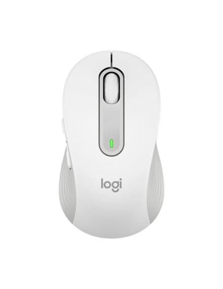Mouse raton logitech m650 mediano optico wireless inalambrico blanco crudo