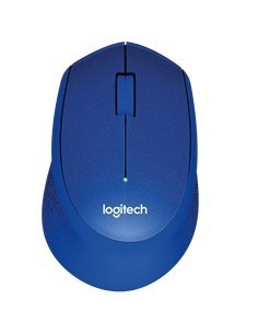 Mouse raton logitech m330 optico wireless inalambrico silent plus azul