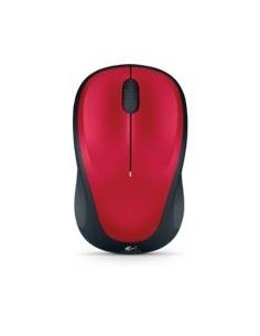 Mouse raton logitech m235 optico wireless inalambrico rojo