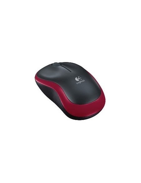 Mouse raton logitech m185 optico wireless inalambrico rojo 2 4ghz