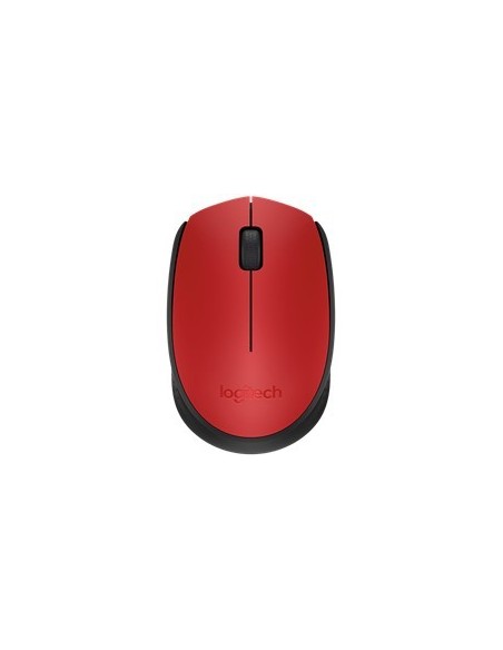Mouse raton logitech m171 optico wireless inalambrico rojo