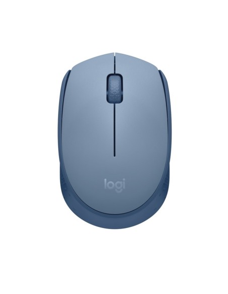 Mouse raton logitech m171 optico wireless inalambrico gris azulado