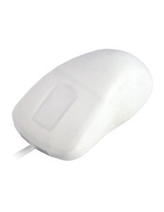 Mouse raton industrial active key usb optico ip68 blanco