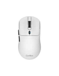 Mouse raton coolbox w03 ultraligero blanco 10000 dpi gaming inalambrico rfbt