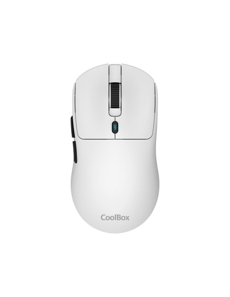 Mouse raton coolbox w03 ultraligero blanco 10000 dpi gaming inalambrico rfbt