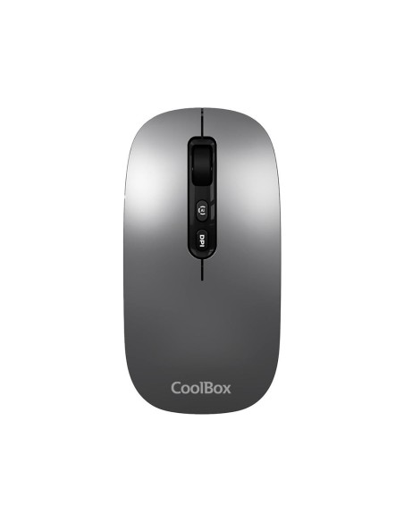 Mouse raton coolbox ia w02 gris 1600 dpi inalambrico rfbt
