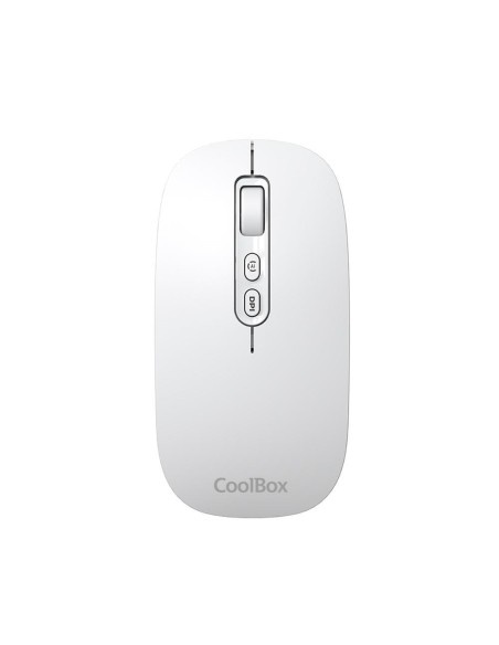 Mouse raton coolbox ia w02 blanco 1600 dpi inalambrico rfbt