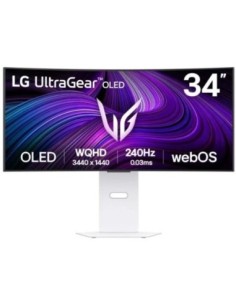 Monitor curvo gaming 34 pulgadas lg 34gx90sa  w wqhd 240hz