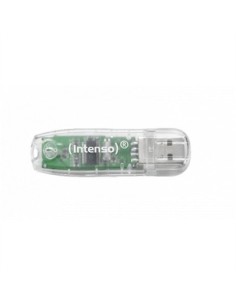 Memoria usb 2 0 intenso rainbow 32gb transparente
