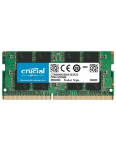 Memoria ram ddr4 8gb crucial  sodimm  3200 mhz  pc4 25600 cl22