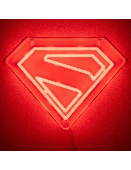 Luz de neón led para montaje en pared paladone superman