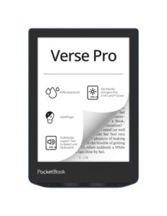 Libro electronico ebook pocketbook verse pro ereader 6 pulgadas 16 gb azul  azure