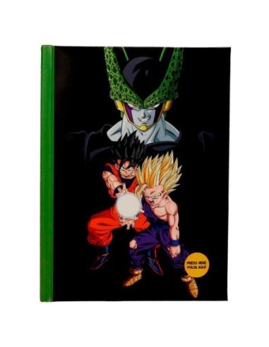 Libreta sd toys dragon ball z batalla final cell con luz