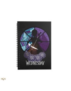 Libreta cinereplicas wednesday addams  miercoles y violonchelo