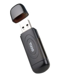 Lector tarjetas tooq usb  a 3 0  sd  tf  negro