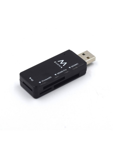 Lector de tarjetas multiple usb 2 0 ewent ew1049 ms  sd  t  flash  m2