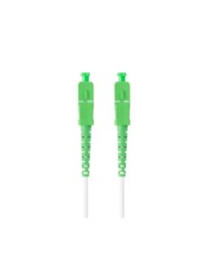 Latiguillo fibra optica sc  apc lanberg 30m mono simplex g657a2 lszh blanco