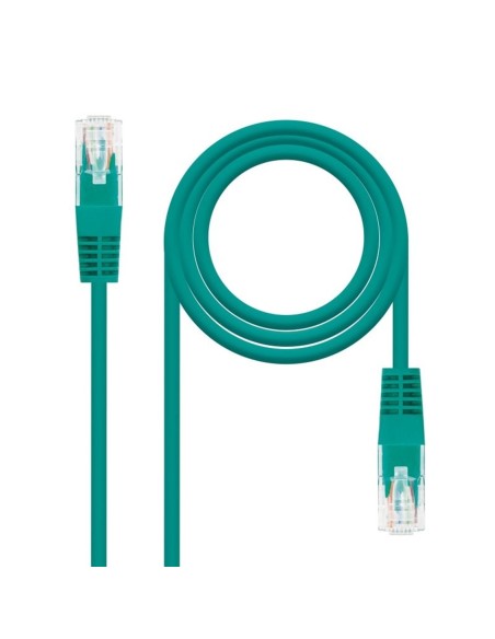 Latiguillo cable red utp cat 6 rj45 nanocable 0 5m verde