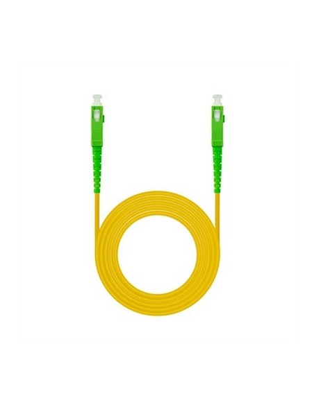 Latiguillo cable fibra optica mono nanocable sc  apc lszh amarillo 5m