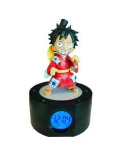 Lampara reloj despertador one piece luffy