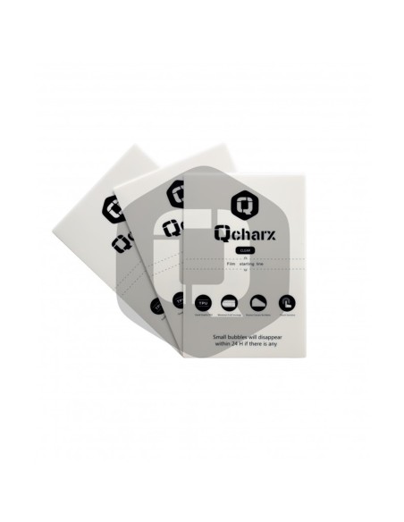 Laminas de proteccion frontales qcharx hidrogel hd qx1 10 unidades