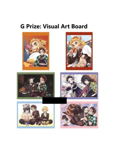 Lámina demon slayer exclusivo kuji premio g 1 unidad