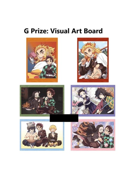 Lámina demon slayer exclusivo kuji premio g 1 unidad