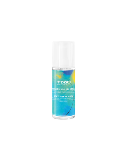 Kit spray tooq limpiador pantallas  paño microfibra