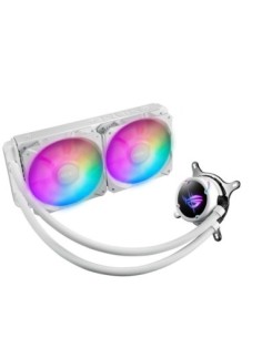 Kit refrigeracion liquida asus rog strix lc ii 240 argb white edition all in one 2 ventiladores 120m