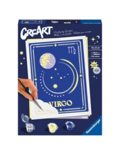 Kit para pintar con números ravensburger creart serie trend d zodiac virgo