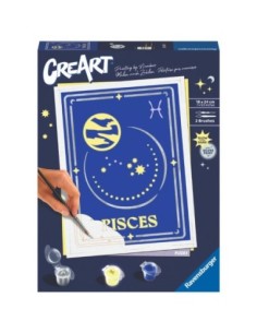 Kit para pintar con números ravensburger creart serie trend d zodiac piscis